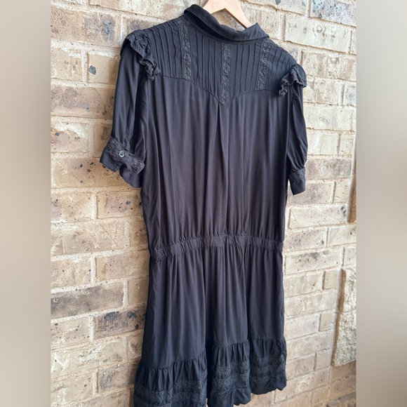 Double D Ranch Punchy Elegant Black Mini Dress Size 1X - Picture 4 of 7